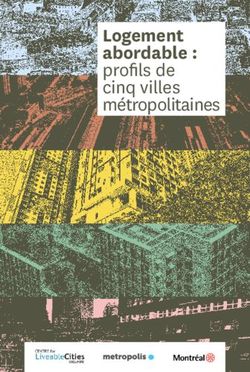 Logement abordable : profils de cinq villes métropolitaines - Metropolis.org