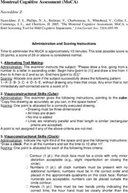 MONTREAL COGNITIVE ASSESSMENT (MOCA)