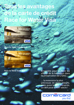 Tous les avantages de la carte de crédit Race for Water Visa