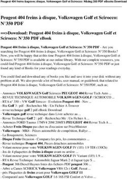 Peugeot 404 freins à disque, Volkswagen Golf et Scirocco: N 350 PDF
