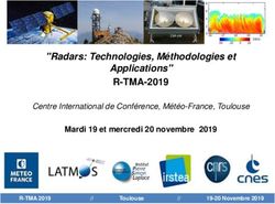 "Radars: Technologies, M&eacute;thodologies et Applications" - R-TMA-2019 Mardi 19 et mercredi 20 novembre 2019
