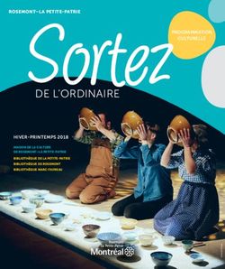 DE L'ORDINAIRE SORTEZ - VILLE DE MONTRÉAL