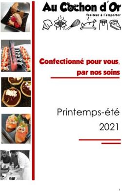 Printemps-été 2021 - Confectionné pour vous, par nos soins - Au Cochon d'Or