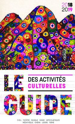 DES ACTIVIT&Eacute;S CULTURELLES 2018 2019 - Mitry Mory