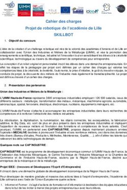 SKILLBOT Cahier des charges Projet de robotique de l'académie de Lille