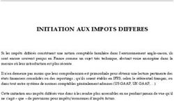 INITIATION AUX IMPOTS DIFFERES