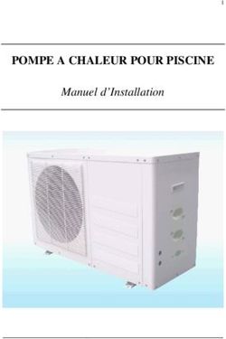 POMPE A CHALEUR POUR PISCINE - Manuel d'Installation