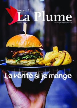 La verite si je mange - Janvier 2020 La Plumewww.laplumedauphine.fr - La Plume de Dauphine