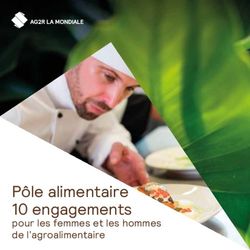 P&ocirc;le alimentaire 10 engagements - pour les femmes et les hommes de l'agroalimentaire - AG2R La Mondiale