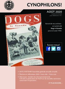 CYNOPHILONS! - Canadian Kennel Club