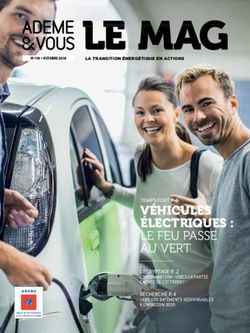 V&Eacute;HICULES &Eacute;LECTRIQUES : LE FEU PASSE AU VERT - TEMPS FORT P. 5 D&Eacute;CRYPTAGE P. 2 CONSOMMATION : VOICI LA PARTIE CACH&Eacute;E DE L'ICEBERG ! - Ademe