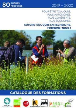 Catalogue des formations 2019 - 2020 - Agrobio Bretagne