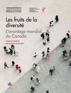 Les fruits de la diversité - L'avantage mondial du Canada Rapport spécial - Centre for International Governance Innovation