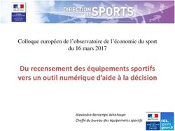 Du recensement des équipements sportifs vers un outil numérique d'aide à la décision - Colloque européen de l'observatoire de l'économie du sport ...