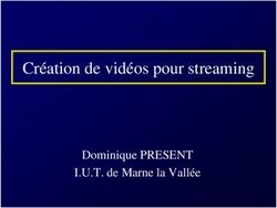 Cr&eacute;ation de vid&eacute;os pour streaming - Dominique PRESENT I.U.T. de Marne la Vall&eacute;e