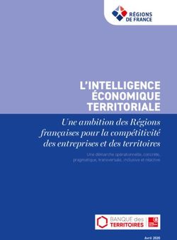 L'INTELLIGENCE ÉCONOMIQUE TERRITORIALE - Une ambition des Régions françaises pour la compétitivité des entreprises et des territoires Une démarche ...
