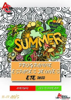 PROGRAMME ESPACES JEUNES ETE 2022 - AUBIGNY