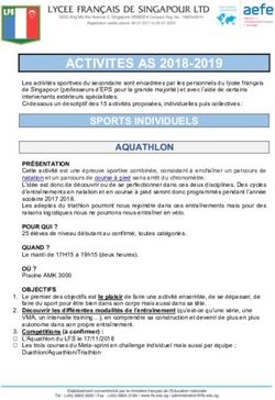 ACTIVITES AS 2018-2019 - Lycée Français de Singapour