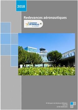 Redevances aéronautiques 2018 - Aéroport de Bordeaux-Mérignac