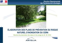 ÉLABORATION DES PLANS DE PRÉVENTION DU RISQUE NATUREL D'INONDATION DU CERN - Direction Départementale des Territoires de la Dordogne