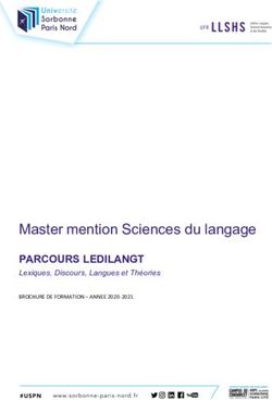 Master mention Sciences du langage - PARCOURS LEDILANGT Lexiques, Discours, Langues et Théories - Université ...