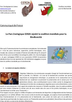 Le Parc Zoologique CERZA rejoint la coalition mondiale pour la Biodiversit&eacute;