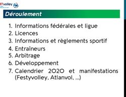 Déroulement 1. Informations fédérales et ligue 2. Licences 3. Informations et règlements sportif 4. Entraîneurs 5. Arbitrage 6. Développement 7 ...