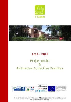 Projet social & Animation Collective Familles 2017 - 2021 - 2021 Projet social & Animation Collective Familles