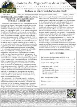 RESUME DE LA CONFERENCE DES NATIONS UNIES POUR LE DEVELOPPEMENT DURABLE: 13-22 JUIN 2012 - IISD Reporting Services