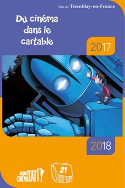 Du cinéma dans le cartable 2017 - 2018 - Ville de Tremblay-en-France - Cinéma Jacques Tati