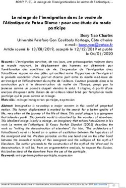 Le mirage de l'immigration dans Le ventre de - l'Atlantique de Fatou Diome : pour une étude du mode