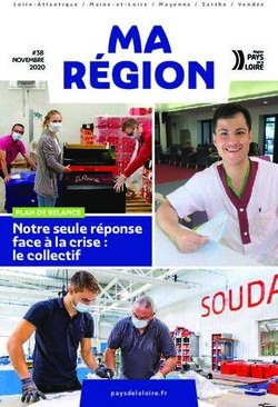 Notre seule réponse face à la crise : le collectif - PLAN DE RELANCE - #38 NOVEMBRE 2020 - Conseil régional des Pays de la Loire