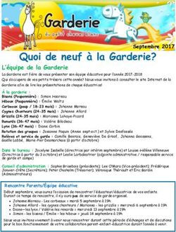 Quoi de neuf &agrave; la Garderie?