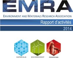 Rapport d'activités 2014 - ENVIRONMENT AND MATERIALS RESEARCH ASSOCIATION - Materia Nova
