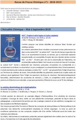 Revue de Presse Chimique n 1 2018-2019 - CultureSciences-Chimie