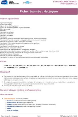 Fiche r&eacute;sum&eacute;e : Nettoyeur - Fiches M&eacute;dico-Professionnelles