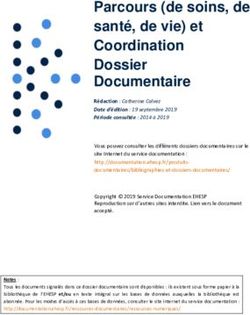 Parcours (de soins, de santé, de vie) et Coordination Dossier Documentaire - Service Documentation ...