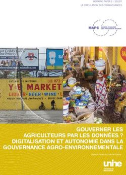 GOUVERNER LES AGRICULTEURS PAR LES DONN&Eacute;ES ? DIGITALISATION ET AUTONOMIE DANS LA GOUVERNANCE AGRO-ENVIRONNEMENTALE - WORKING PAPER 2 - 2022/F LA ...
