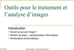 Outils pour le traitement et l'analyse d'images - Introduction Qu'est-ce qu'une image ? Notions de base - représentation informatique ...