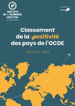 Classement dela ositivit&eacute; des pays de l'OCDE - &Eacute;dition 2021 - Institut de l ...