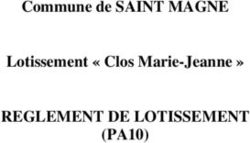 REGLEMENT DE LOTISSEMENT (PA10) - Commune de SAINT MAGNE Lotissement " Clos Marie-Jeanne " - Atol terrain