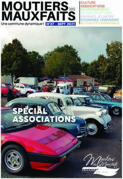 MOUTIERS MAUXFAITS - SPÉCIAL ASSOCIATIONS - les - Mairie de Moutiers les Mauxfaits