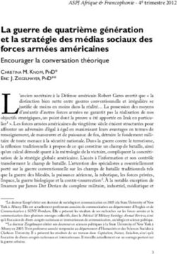 La guerre de quatri&egrave;me g&eacute;n&eacute;ration et la strat&eacute;gie des m&eacute;dias sociaux des forces arm&eacute;es am&eacute;ricaines