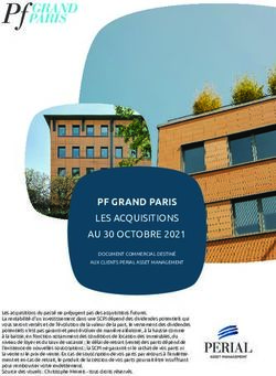 PF GRAND PARIS LES ACQUISITIONS AU 30 OCTOBRE 2021