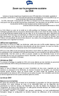 Zoom sur le programme scolaire au Chili