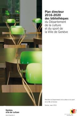 Plan directeur 2016-2020 des bibliothèques - du Département de la culture et du sport de la Ville de Genève - Accueil