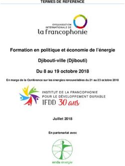 Formation en politique et économie de l'énergie - Djibouti-ville (Djibouti) Du 8 au 19 octobre 2018 - TERMES DE REFERENCE - Juillet 2018