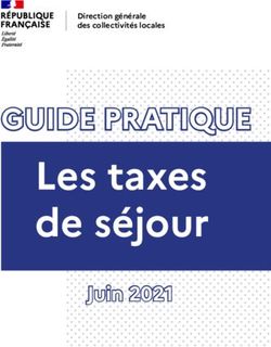 Les taxes de s&eacute;jour GUIDE PRATIQUE - Juin 2021