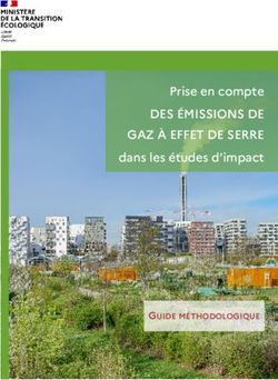 DES &Eacute;MISSIONS DE GAZ &Agrave; EFFET DE SERRE - Prise en compte dans les &eacute;tudes d'impact - GUIDE M&Eacute;THODOLOGIQUE
