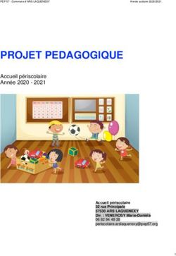 PROJET PEDAGOGIQUE Accueil Périscolaire Année 2020 2021 - Ars-Laquenexy